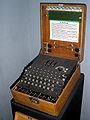 Enigma Machine at the Imperial War Museum, London.