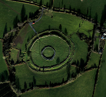 Rathgall Hillfort near Shillelagh, County Wicklow Photograph: Simon Dowling Licensing: CC-BY-SA-4.0