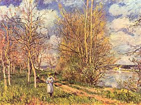 Sisley: Les petits prés au printemps, 1880