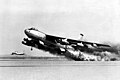 XB-47 prototype taking off