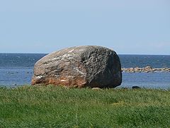 Glacial erratics on Letipea, Estonia