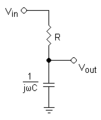 Voltage divider with capacitor / Low-pass filter