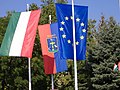 Flags of Hungary, Makó and the EU