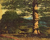 Landscape with tree label QS:Len,"Landscape with tree" label QS:Lpl,"Krajobraz z drzewem" label QS:Lde,"Landschaft mit Baum" (1868)