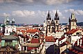 English: View over the roofs of Old town from the Klementinum