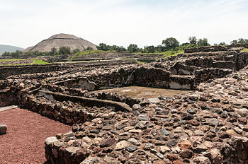 Español: Zona arqueológica de Teotihuacan, Mexico, Mexico English: Teotihuacan archeological zone Photograph: Ralf_Roletschek