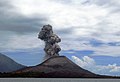 Eruption of Krakatau in February 2008