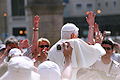 Pope Benedict XVI in a crowd, 2006