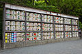 Offertory sake barrels near the Kagura-den