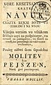 Small tenet of the Christian Religion (Vöre krsztsánszke krátki návuk) – by István Küzmics (1754)