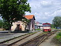 Train station in Velvary, Czech Republic