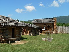 Martin's Station fort (reconstruction), Wilderness Road State Park, Virginia