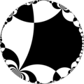 Isohedral tiling of hyperbolic plane.