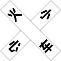 osmwiki:File:Crossbuck of China.svg