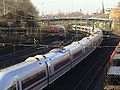 Bahnstrecke von Mülheim nach Duisburg im Stadtteil Styrum