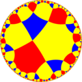 Uniform tiling of the hyperbolic plane, 4x4x8o. Generated by Python code at User:Tamfang/programs.