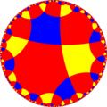 Uniform tiling of hyperbolic plane, 5o5x5x Generated by Python code at User:Tamfang/programs