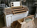 Weissnau Holzhay-Orgel Spieltisch