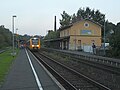 Zug der Oberpfalzbahn im Bahnhof