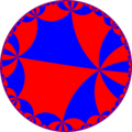 Uniform tiling of hyperbolic plane, 4o5o5x Generated by Python code at User:Tamfang/programs