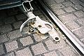 A coupler type Albert (Albert-Kupplung) on a historic tram car in Heidelberg, Germany