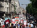 60,000 demonstrated on 5 August in London in support of Lebanon.