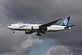 Boeing 777-200ER landing at Vancouver International Airport