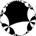 Regular tiling of hyperbolic plane: {14,8}