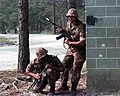 Uzbekistan soldiers during an exercise, using AK-74