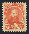 postage stamp from Brazil, 1866