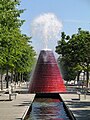 Volcano fountain in Parque das Nações