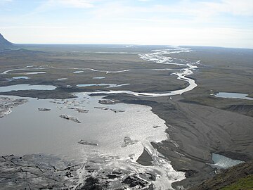 The same glacier terminus from another viewpoint