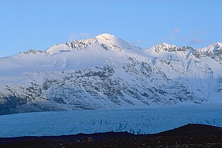 Hvannadalshnúkur, the highest summit of Öræfajökull subglacial volcano