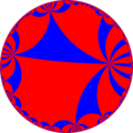 Uniform tiling of hyperbolic plane, 3o8o8x. Generated by Python code at User:Tamfang/programs.