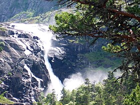 Nykkjesøyfossen in Ullensvang Norway