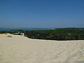 Dune du Pyla, entrée du Bassin d'Arcachon dans les Landes