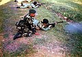 Malaysian Army soldiers shooting with FN FAL