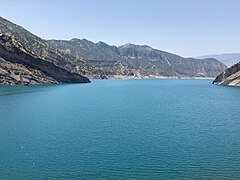 Nurek Reservoir, Tajikistan.jpg