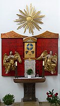 Tabernakelaltar (Nuegestaltung von Wolf Hirtreiter, 1988) mit Anbetungsengeln von 1720