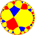 Uniform tiling of hyperbolic plane, 4x6x6o Generated by Python code at User:Tamfang/programs