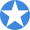 Somalia 1961 to present A white 5 pointed star on a blue disc