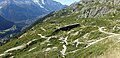 Vallée de l'Arve in Chamonix-Mont-Blanc, tributary Arveyron from Mer de Glace