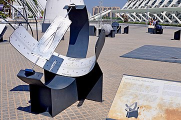 Sundial, jardin de la astronomia Valencia