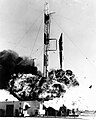 Vanguard rocket exploding (1957)