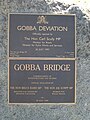 Wagga Gobba Bridge opening plaque