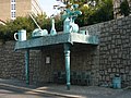 "Feast of Giants" ("Hostina obrů"), 2005, Bus stop shelter in Liberec.