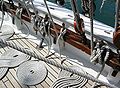 Cordage aboard the French training ship Mutin