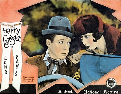 Lobby card for the American comedy film "Long Pants", 1927