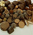 Assorted confections, including Chocolate truffles