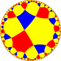 Uniform tiling of hyperbolic plane, 4x4x6o Generated by Python code at User:Tamfang/programs